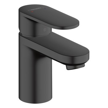 Смеситель для раковины Hansgrohe Vernis Blend, ComfortZone 70, с донным клапаном pop-up, чёрный матовый